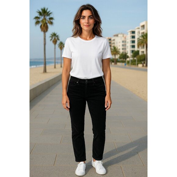 Universal Thread Women's High-Rise Velvet Skinny Jeans – Black, Size 6 - Picture 1 of 13